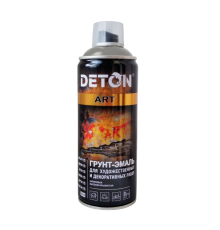 DETON ART - Грунт-эмаль - Серая - Аэрозоль, 520 мл