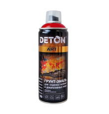 DETON ART - Primer-enamel - Dark red - Aerosol, 520 ml