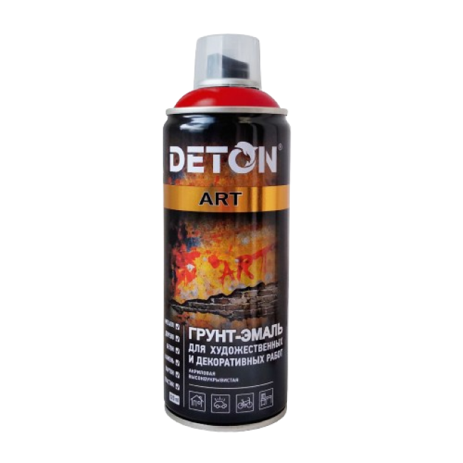 Deton DETON ART - Primer-enamel - Dark red - Aerosol, 520 ml DTN-A70675 – buy in Barnaul | carpaint.kz