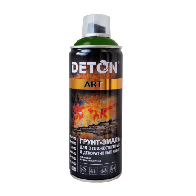 DETON ART - Грунт-эмаль - Зеленая хвоя - Аэрозоль, 520 мл DTN-A70671 – купить в Барнауле | Deton | carpaint.kz