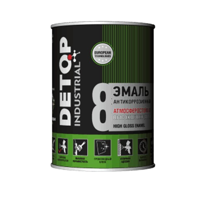 Detop RAL-7040 DETOP No. 8 - 耐候高光瓷漆 - 灰色窗口，0.75l DTI-P87040 图片 – 巴尔瑙尔 | carpaint.kz