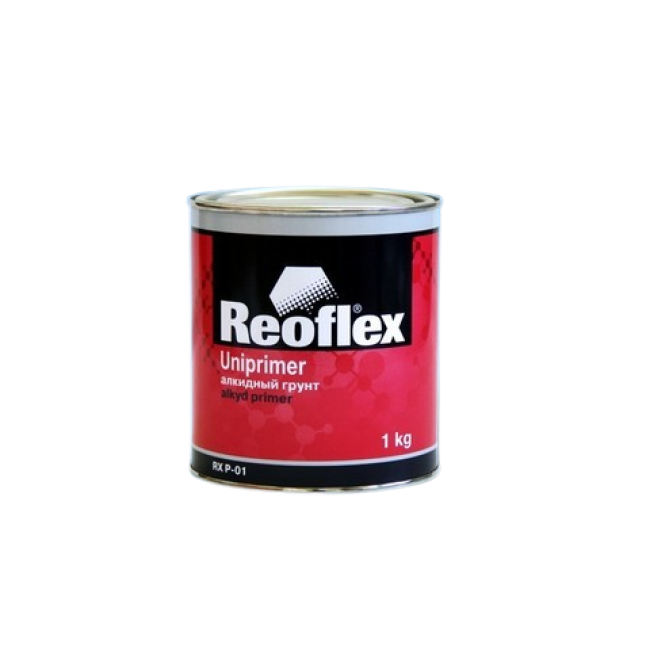 Reoflex 1К Грунт  Алкидный, Нитрогрунт Серый, 1кг RX P-01-1000-G – купить в Барнауле | Reoflex | carpaint.kz