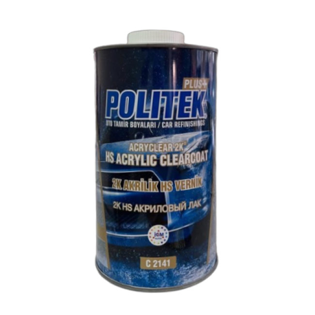 POLITEK Акриловый лак 2К HS комплект 1л. + 0.5л 2K HS UV Универсальный акриловый отвердитель C 2141 – купить в Барнауле | Politek | carpaint.kz