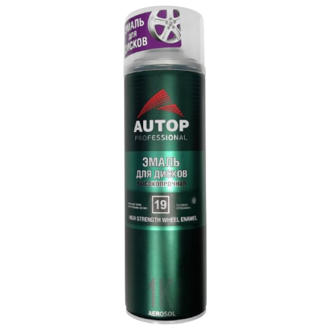AUTOP №19 - Эмаль для дисков - Серебристая - Аэрозоль, 650 мл АТР-А07350 – купить в Барнауле | Autop | carpaint.kz