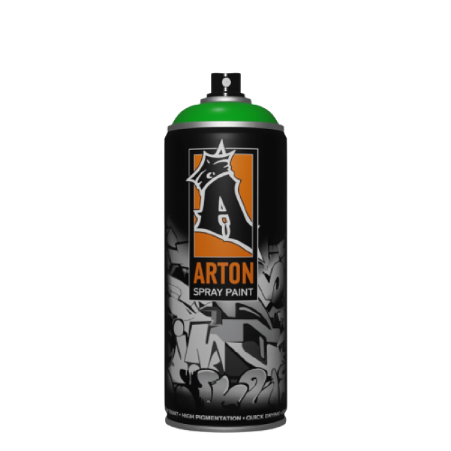 Arton A605 用于设计和艺术作品的气雾涂料 ARTON，纯绿色，气雾剂 400 毫升 ART-A07340 图片 – 巴尔瑙尔 | carpaint.kz