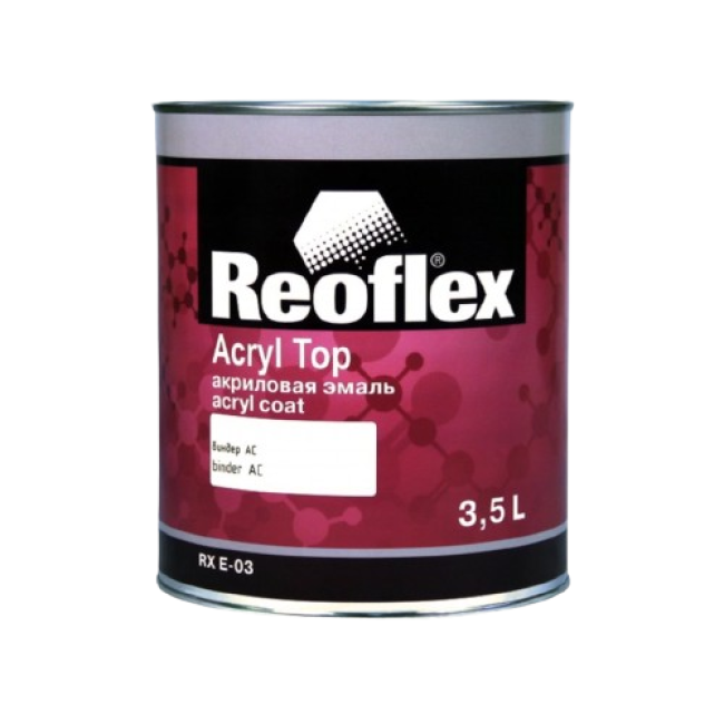 Reoflex Reoflex MIX 丙烯酸搪瓷 4+1 活页夹，3.5l RX E-03-4+1-3500 图片 – 巴尔瑙尔 | carpaint.kz