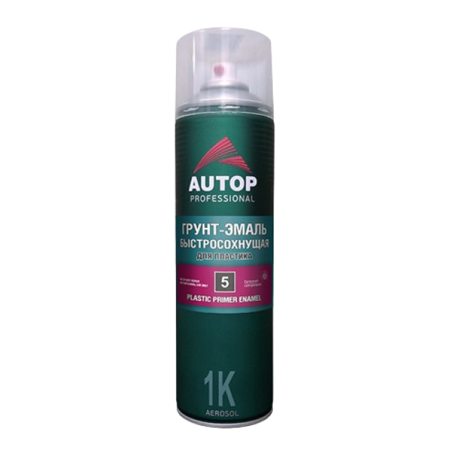 AUTOP №5 - Грунт-эмаль для пластика - Серая - Аэрозоль, 650 мл ATP-A07274 – купить в Барнауле | Autop | carpaint.kz