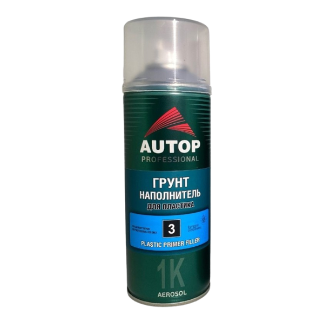 Autop AUTOP No. 3 - 塑料底漆填充剂 - 灰色 - 气雾剂，650 毫升 АТР-А07830 图片 – 巴尔瑙尔 | carpaint.kz