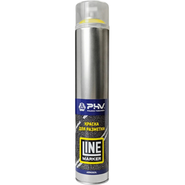 RAL 1023 PHV - Краска для разметки - Line Marker - Транспортный желтый - Аэрозоль, 1000 мл PHV-A07817 – купить в Барнауле | PHV - Line Marker | carpaint.kz