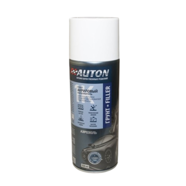 Грунт-наполнитель акриловый (Filler),  AUTON, Серый, аэрозоль 520 мл ATN-A46088 – купить в Барнауле | Auton | carpaint.kz