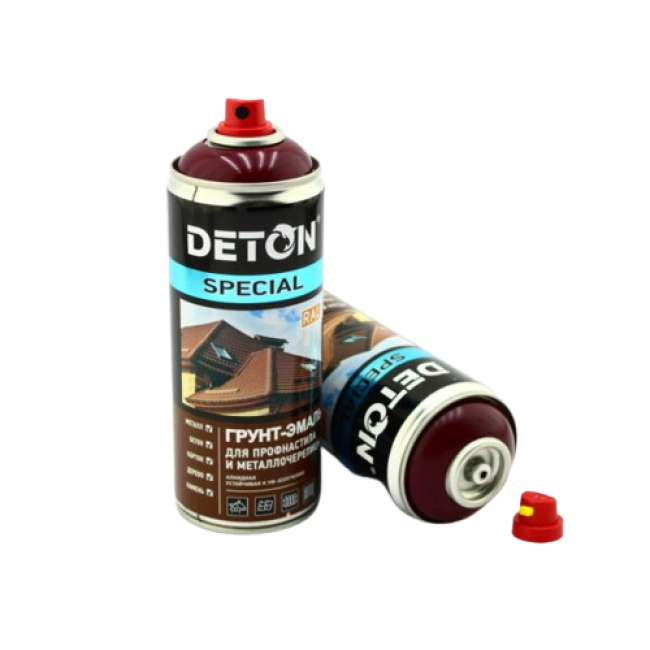 Deton RAL 3005 DETON SPECIAL - Primer-enamel for metal tiles - Red wine - Aerosol, 520 ml DTN-A07290 – buy in Barnaul | carpaint.kz
