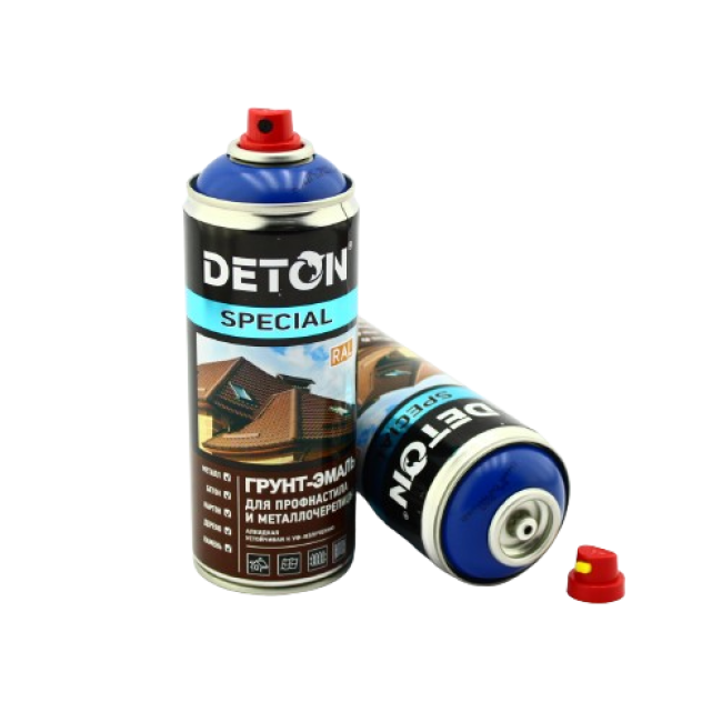 Deton RAL 5005 DETON SPECIAL - Primer-enamel for metal tiles - Signal blue - Aerosol, 520 ml DTN-A07295 – buy in Barnaul | carpaint.kz