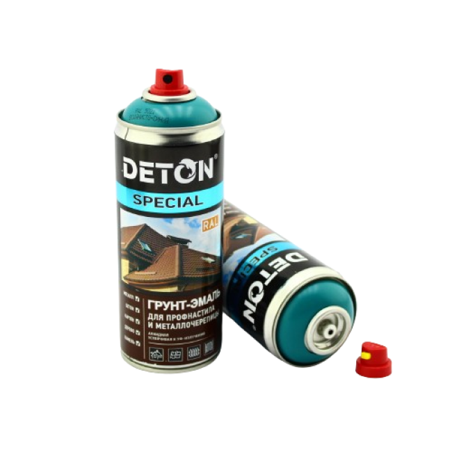 Deton RAL 5021 DETON SPECIAL - Primer-enamel for metal tiles - Watery blue - Aerosol, 520 ml DTN-A07362 – buy in Barnaul | carpaint.kz