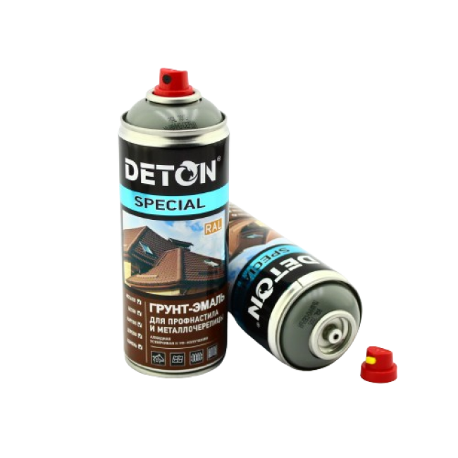 RAL 7005 DETON SPECIAL - Грунт-эмаль для металлочерепицы - Мышино-серый - Аэрозоль, 520 мл DTN-A07358 – купить в Барнауле | Deton | carpaint.kz