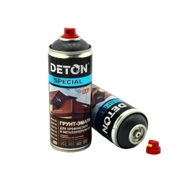 Deton RAL 7024 DETON SPECIAL - 金属瓷砖瓷漆底漆 - 石墨灰 - 气雾剂，520 毫升 DTN-A07288 图片 – 巴尔瑙尔 | carpaint.kz