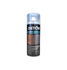 DETON SPECIAL - Грунт-эмаль молотковая - Серая - Аэрозоль, 520 мл