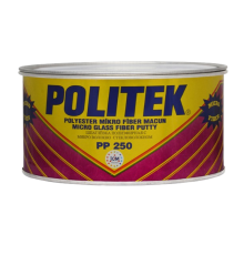 POLITEK 聚酯油灰，含玻璃纤维微玻璃纤维 500 克。