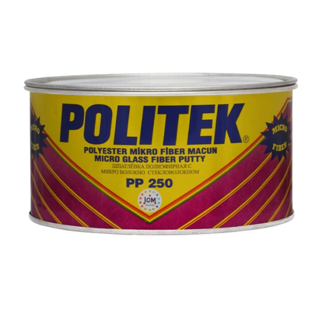 POLITEK Полиэфирная шпаклевка со стекловолокном Micro-Glass-Fiber 1000гр. PP 250-1000 – купить в Барнауле | Politek | carpaint.kz
