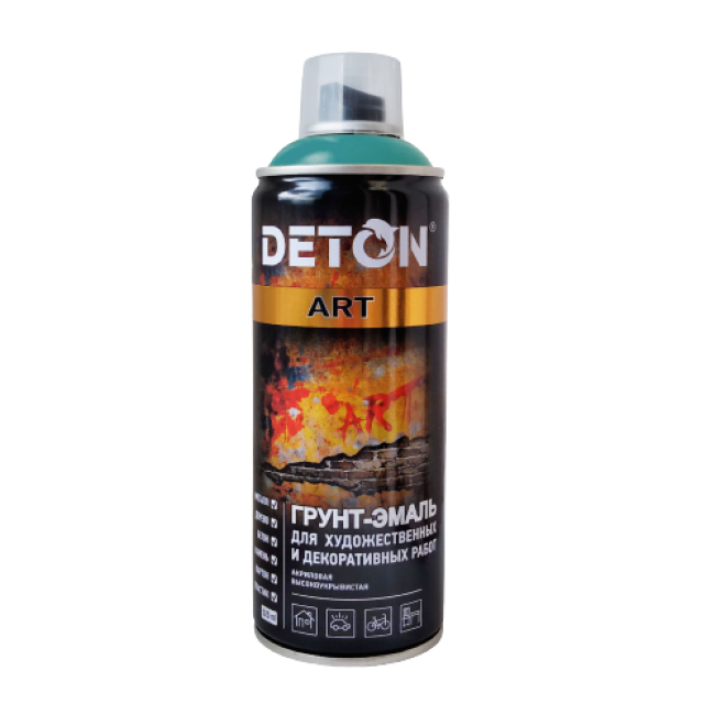 Грунт-эмаль для художественных и декоративных работ DETON ART, Лазурный , аэрозоль 520 мл DTN-A70683 – купить в Барнауле | Deton | carpaint.kz