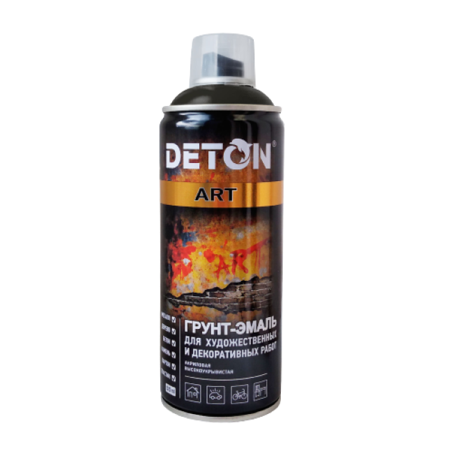 Deton Primer-enamel for artistic and decorative works DETON ART, Metropolis grey, aerosol 520 ml DTN-A07696 – buy in Barnaul | carpaint.kz