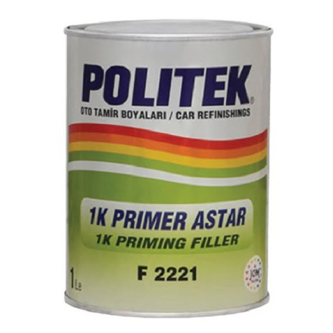 POLITEK 1K Грунт Серый PRIMER FILLER 1л. F2221-G – купить в Барнауле | Politek | carpaint.kz