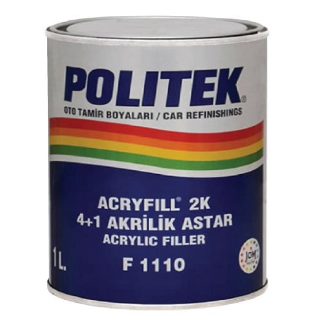 Politek акриловая грунтовка 2К 4+1 комплект 0,75л.+0,25л 2k41 – купить в Барнауле | Politek | carpaint.kz