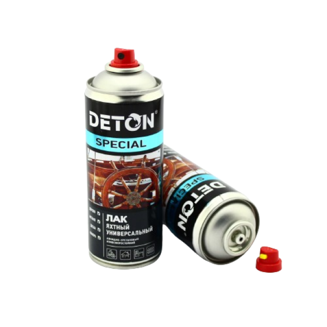 DETON SPECIAL - Лак яхтный - Шелковисто-матовый - Аэрозоль, 520 мл DTN-A07305 – купить в Барнауле | Deton | carpaint.kz