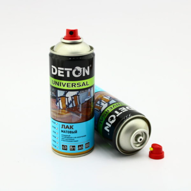 S9029 Лак Матовый универсальный алкидный аэрозольный, 520 мл «Детон/Deton Universal» DTN-A07569 – купить в Барнауле | Deton Universal | carpaint.kz