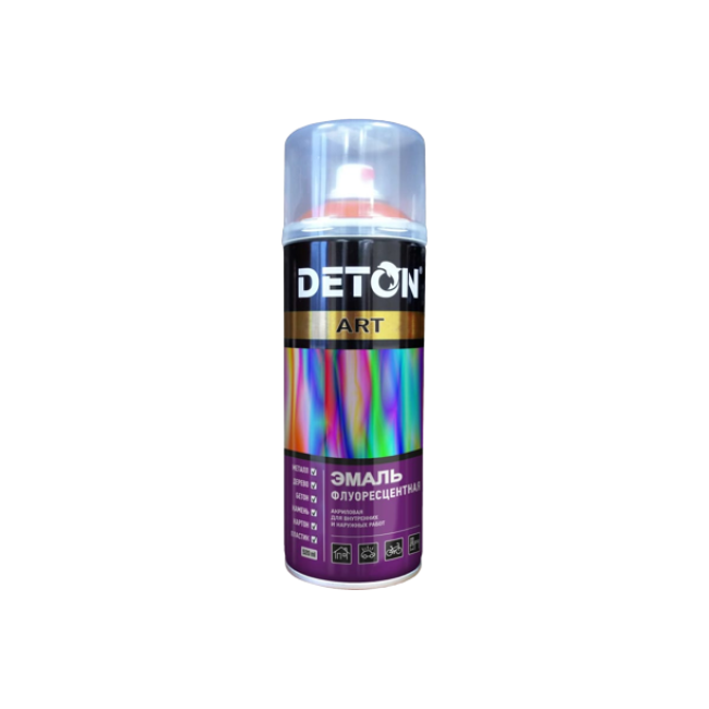 Эмаль флуоресцентная DETON ART оранжевая, аэрозоль 520 мл DTN-A70716 – купить в Барнауле | Deton | carpaint.kz