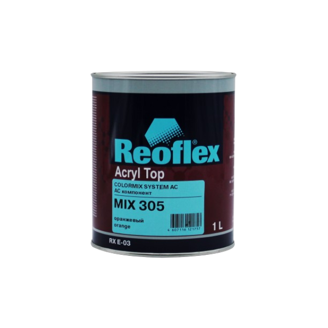 305 MIX Акриловая эмаль 4+1, Оранжевая, 1л RX E-03-305-1000 – купить в Барнауле | Reoflex | carpaint.kz