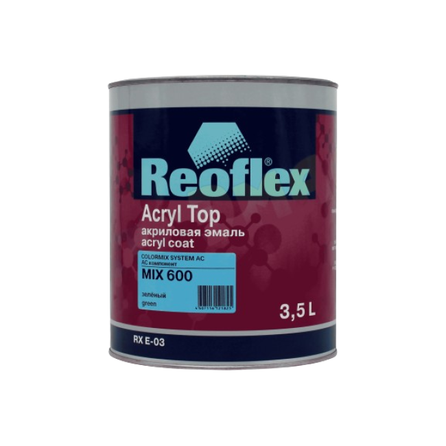 Reoflex 600 MIX Acrylic enamel 4+1, Green, 3.5l RX E-03-600-3500 – buy in Barnaul | carpaint.kz
