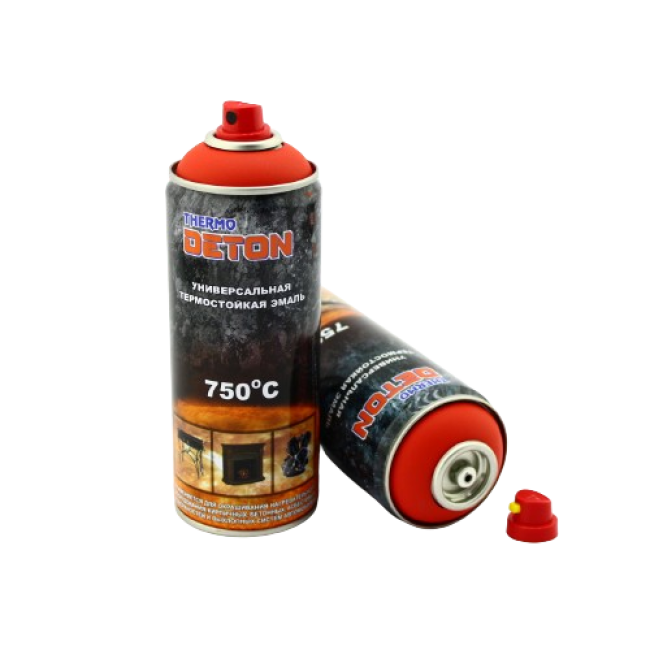 Deton DETON THERMO - Heat-resistant enamel - Red - Aerosol, 520 ml DTN-A70788 – buy in Barnaul | carpaint.kz