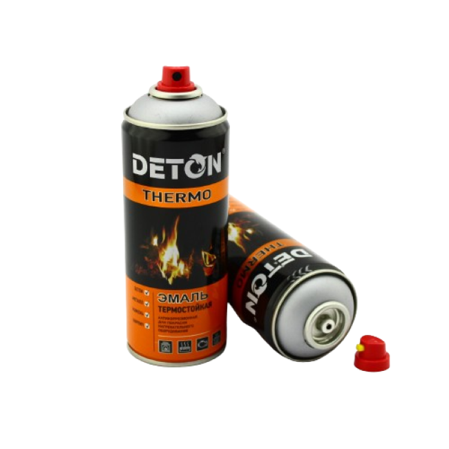 Deton DETON THERMO - Heat-resistant enamel - Red - Aerosol, 520 ml DTN-A70788 – buy in Barnaul | carpaint.kz