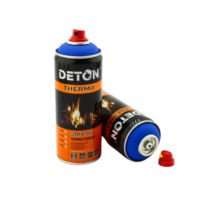 Deton DETON THERMO - Heat-resistant enamel - Blue - Aerosol, 520 ml DTN-A70782 – buy in Barnaul | carpaint.kz