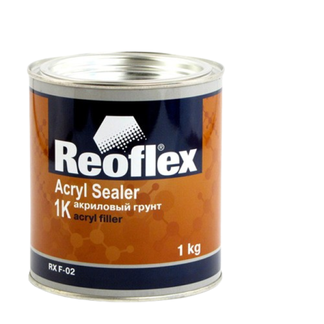 Reoflex 1К Грунт  Акриловый, Серый, 1кг RX F-02-1000-G – купить в Барнауле | Reoflex | carpaint.kz