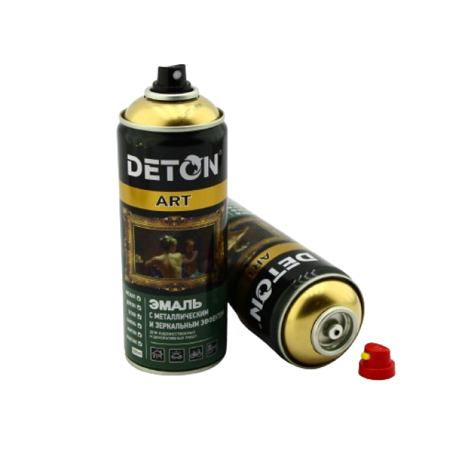 Deton DETON ART - 金属珐琅 - 金铬 - 气雾剂，520 毫升 DTN-A70690 图片 – 巴尔瑙尔 | carpaint.kz