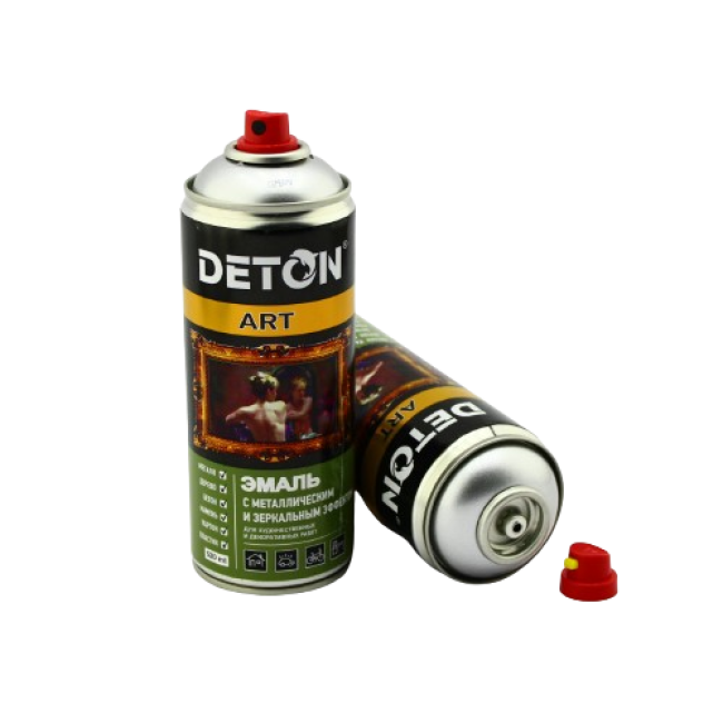 Deton DETON ART - 金属珐琅 - 银色 - 气雾剂，520 毫升 DTN-A70820 图片 – 巴尔瑙尔 | carpaint.kz