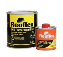 Reoflex 2К Грунт UHS Акриловый 4+1 Черный + Отвердитель, 0,8л+0,2л