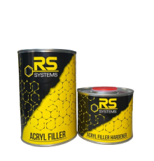 RS SYSTEMS Грунт акриловый заполняющий 5+1 HS, Серый, 0.75+0.15л