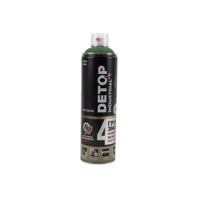 Detop RAL 6001 DETOP No. 4 - 防锈底漆 3 合 1 - 绿色 - 气雾剂 DTI-A07714 图片 – 巴尔瑙尔 | carpaint.kz