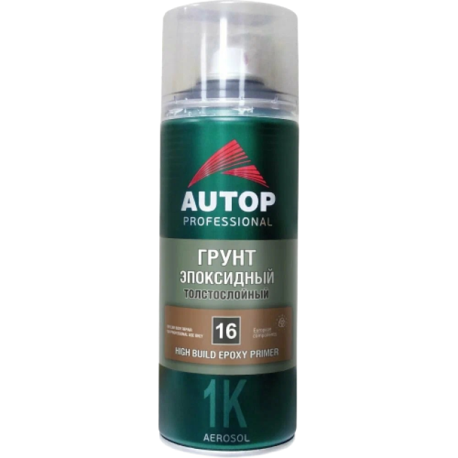 AUTOP №16 - Грунт эпоксидный толстослойный - Серый - Аэрозоль, 520 мл ATP-A07233 – купить в Барнауле | Autop | carpaint.kz