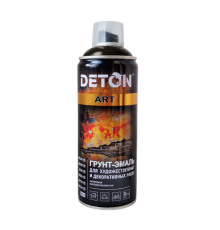 DETON ART - Primer-enamel - Black glossy - Aerosol, 520 ml