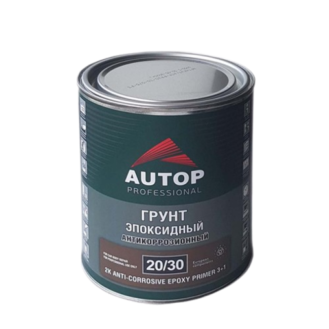 AUTOP 20/30 - 2К Грунт эпоксидный антикоррозионный 3+1 - Светло-серый - Банка, 0.75л ATP-PR20/30-075/P3 – купить в Барнауле | Autop | carpaint.kz