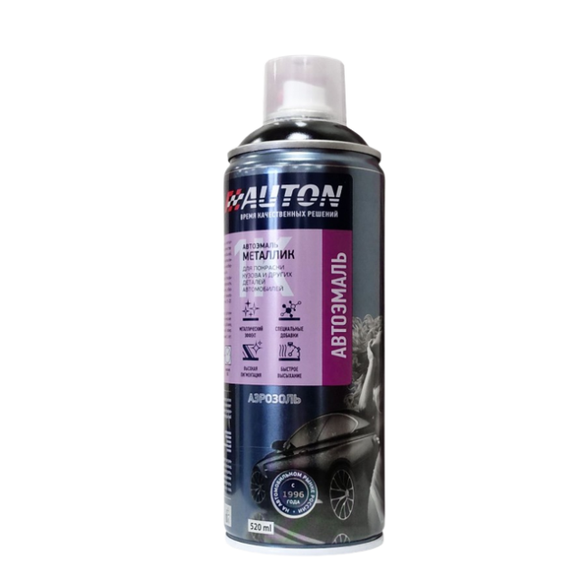 AN 600 Автокөлік эмаль Металл AUTON, Қара (лак асты), аэрозоль 520 мл ATN-A46294 – Барнаулда сатып алу | Auton | carpaint.kz